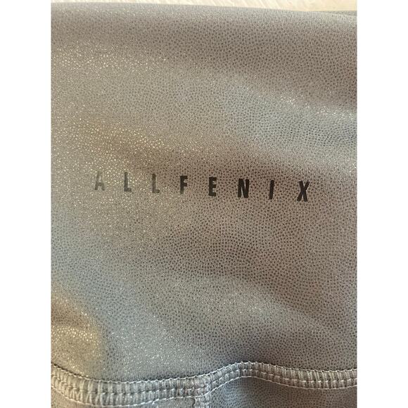 EUC Allfenix Anthropologie Liquid Olive Green Leggings M Shine Sparkle Glitter - Picture 5 of 11